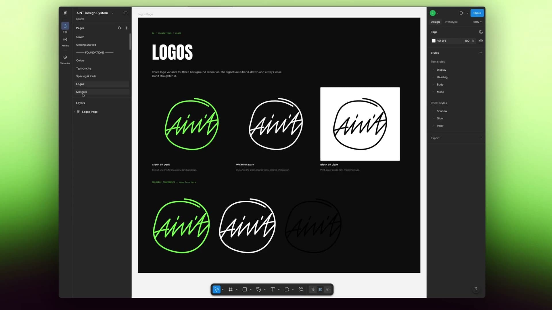 AINT design system demo